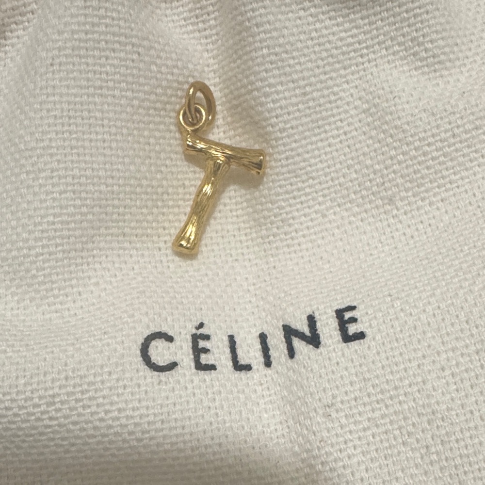 Céline Gold Initial Pendant